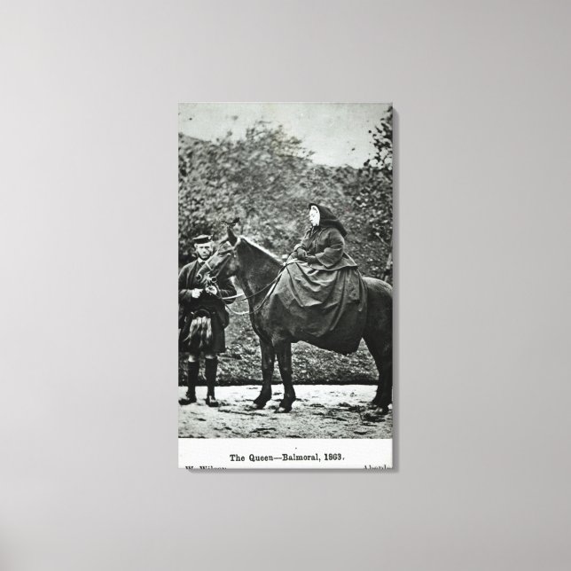 Toile La reine Victoria à cheval à Balmoral, 1863 (Recto)