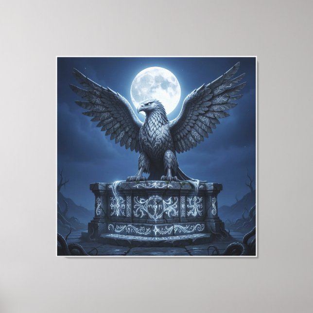 Toile La relique lunaire argentée (Recto)