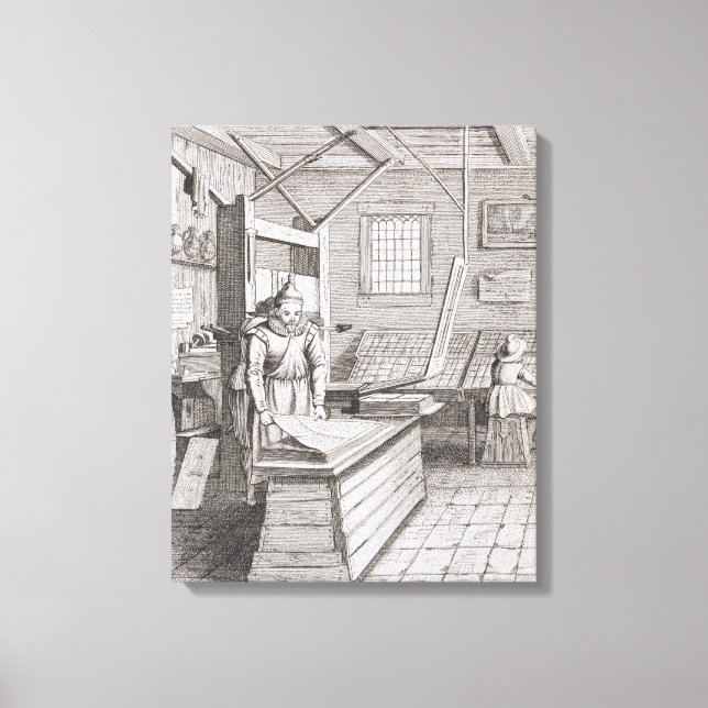 Toile La reliure de Laurens Janszoon Koster, gravée par (Recto)