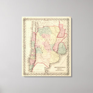 Toile La république d'Argentine, piment, l'Uruguay et le