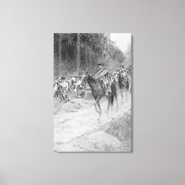 Toile La retraite de Washington des grandes prairies (Recto)