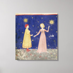 Toile La réunion de Dante et de Béatrice