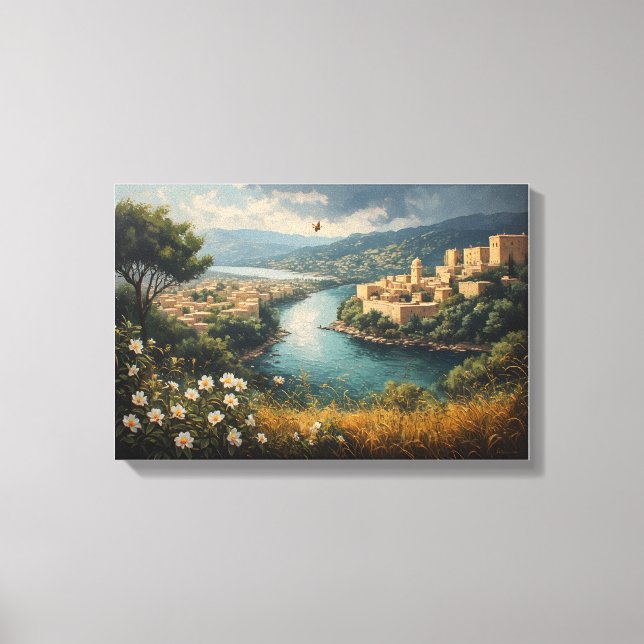 Toile La rivière Azur de la Citadelle antique (Recto)