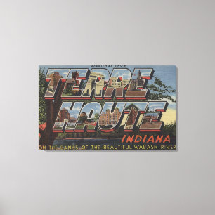 Toile La rivière Wabash - grandes scènes de lettre