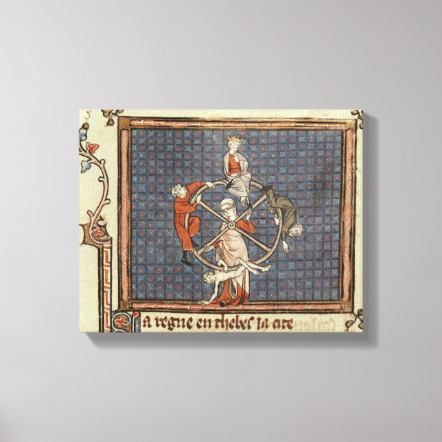 Toile La Roue de la Fortune, d'Ovide Moralize (Recto)