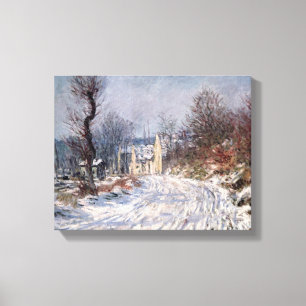 Toile La route à Giverny, hiver, 1885