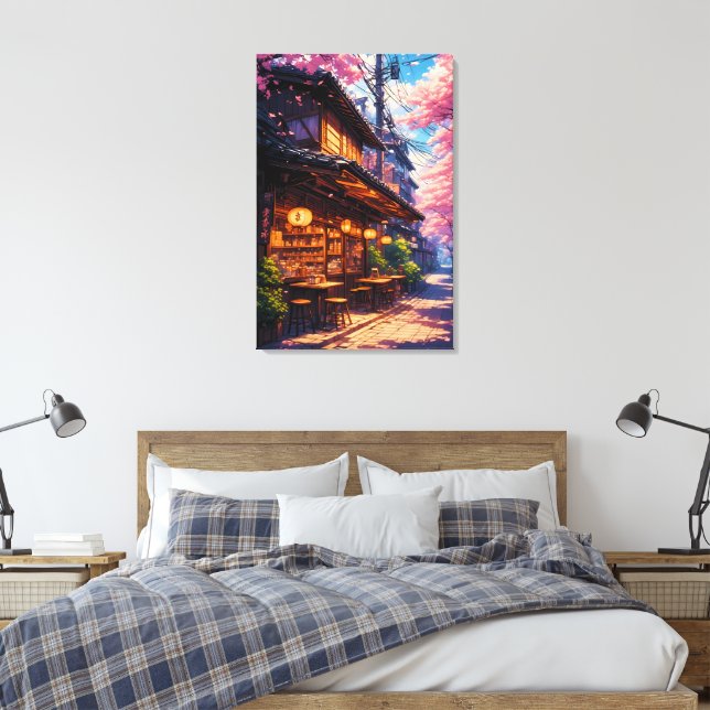 Toile La rue des fleurs de cerisier (Insitu(Chambre))