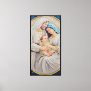 Toile La Sainte Famille : Portrait de l'Amour Divin