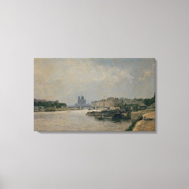 Toile La Seine du Quai de la Rapee (Recto)
