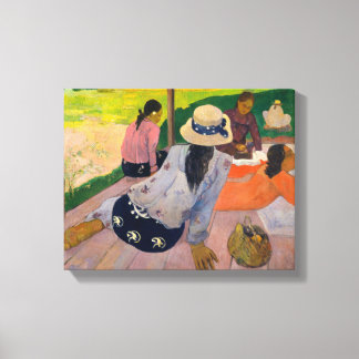 Toile La Siesta par Paul Gauguin Tahitian Femmes Tahiti