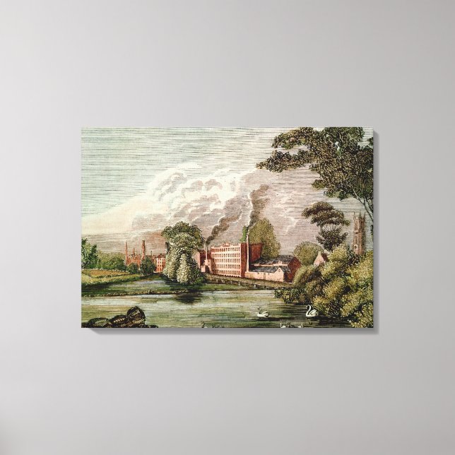 Toile La Silk Mill de Sir Thomas Lombe, Derby (Recto)