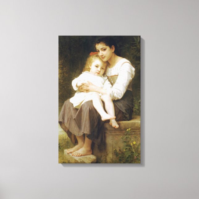 Toile La Soeur aînée (par William Bouguereau) (Recto)