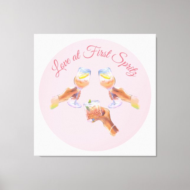 Toile La Spritz Squad | Thème de soirée de bachelorette  (Recto)