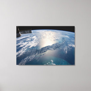 Toile La Station Spce Internationale Au-Dessus De L'Atla