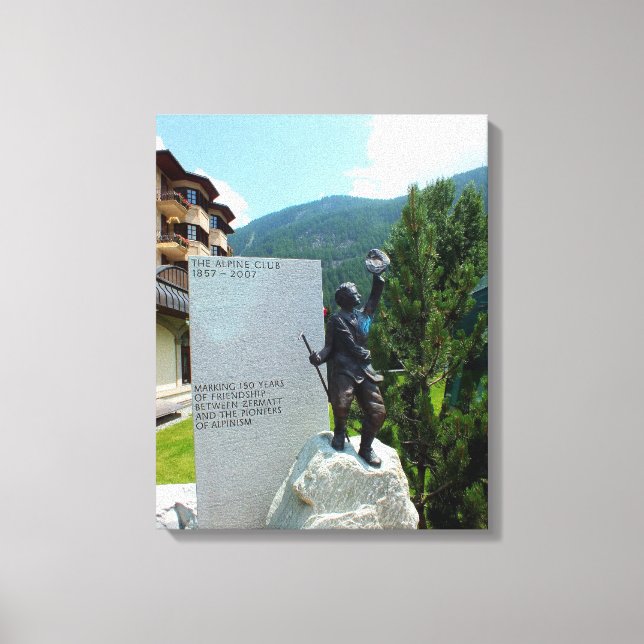 Toile La statue du Club Alpin (Recto)