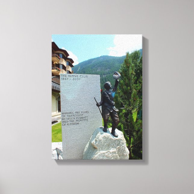 Toile La statue du Club Alpin (Recto)