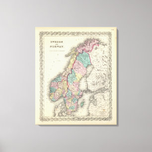 Toile La Suède et la Norvège