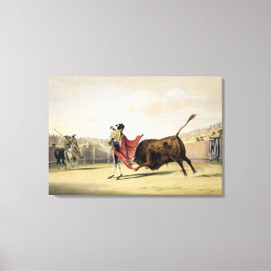 Toile La Suerte de la Capa, 1865 (litho de couleur)