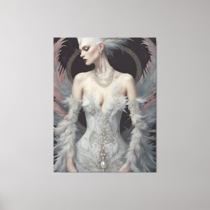 Toile La superbe princesse cygne