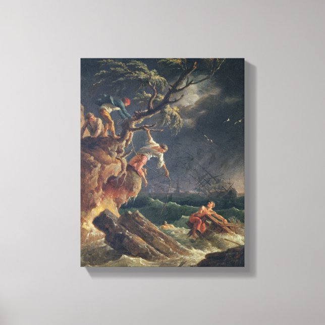 Toile La Tempête, c.1762 (Recto)