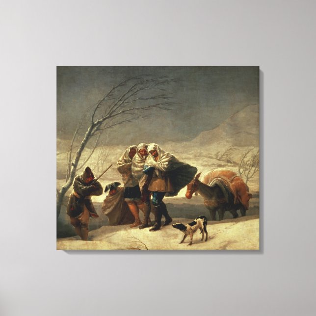 Toile La tempête de neige, 1786-1787 (Recto)