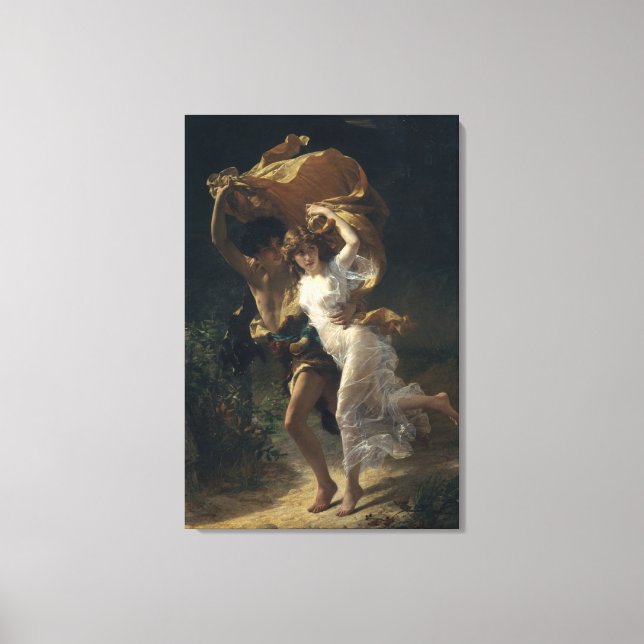 Toile La tempête - Pierre-Auguste Cot (Recto)