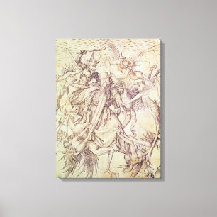 Toile La tentation de St Anthony (gravure)