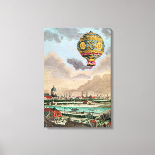 Toile La Terrasse de Monsieur Franklin à Passy