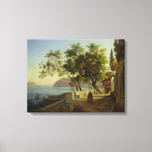 Toile La terrasse du Capucins à Sorrente, 1828