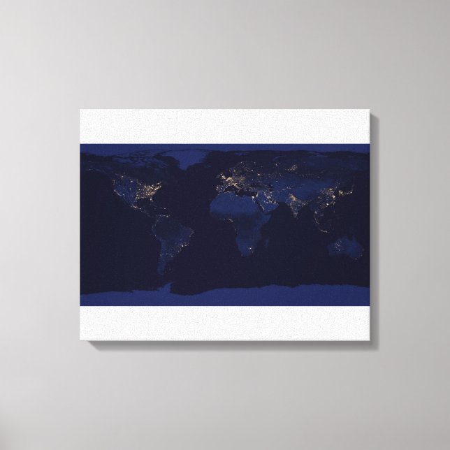 Toile La Terre à la nuit (Recto)
