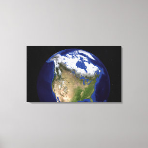 Toile La terre de marbre bleue 5 de prochaine générati