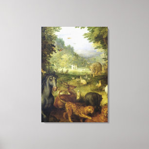 Toile La terre, ou le paradis terrestre, détail de