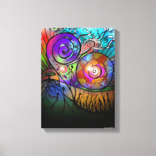 Toile La terre vivante (toile enveloppée)