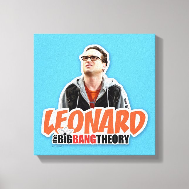 Toile La théorie du Big Bang | Leonard (Recto)