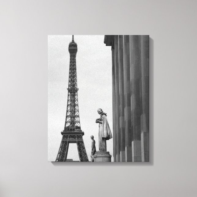 Toile La tour Eiffel est un treillis en fer du XIXe sièc (Recto)