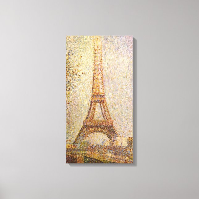 Toile La Tour Eiffel par Georges Seurat, Beaux-Arts Anci (Recto)