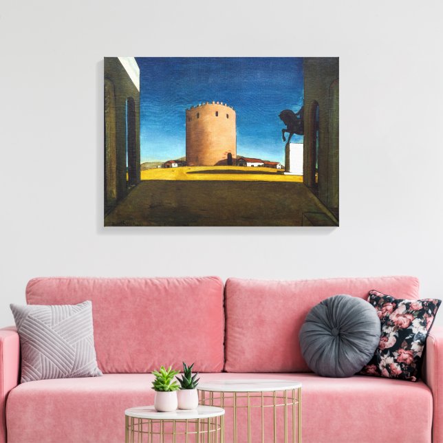 Toile La Tour Rouge | Giorgio de Chirico |  (Insitu(Salon))