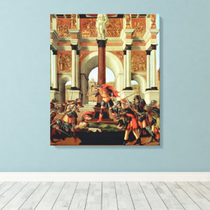 Toile La Tragédie de Lucrèce de Sandro Botticelli