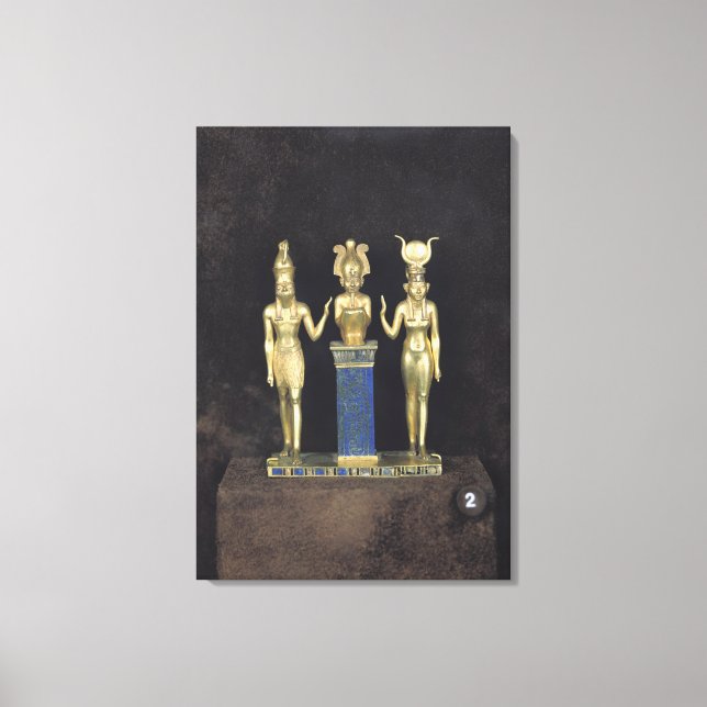 Toile La Triade d'Osorkon II, règne d'Osorkon II (Recto)