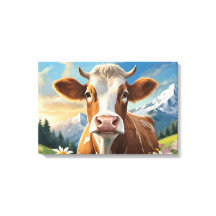 La vache dans les montagnes