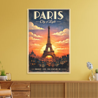 Toile La vie à Paris