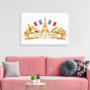 Toile La vie à Paris