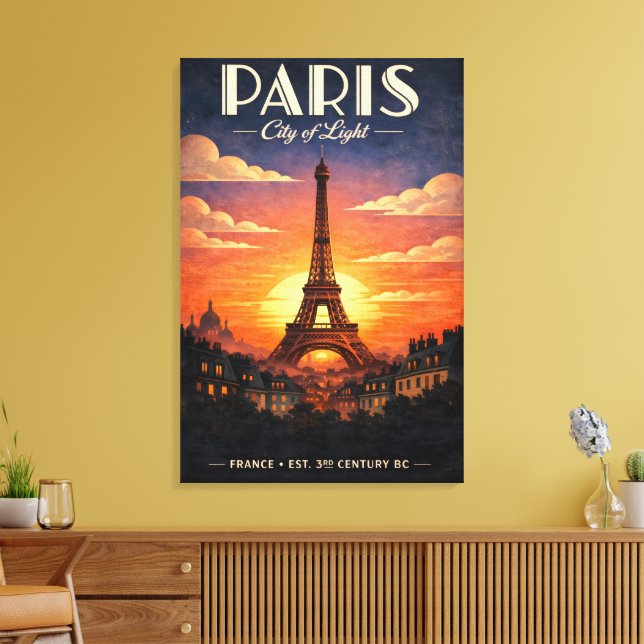 Toile La vie à Paris (Insitu(Salon))