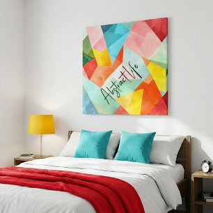 Toile La vie abstraite colorée