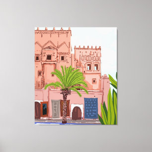 Toile La vie au Maroc, Architecture