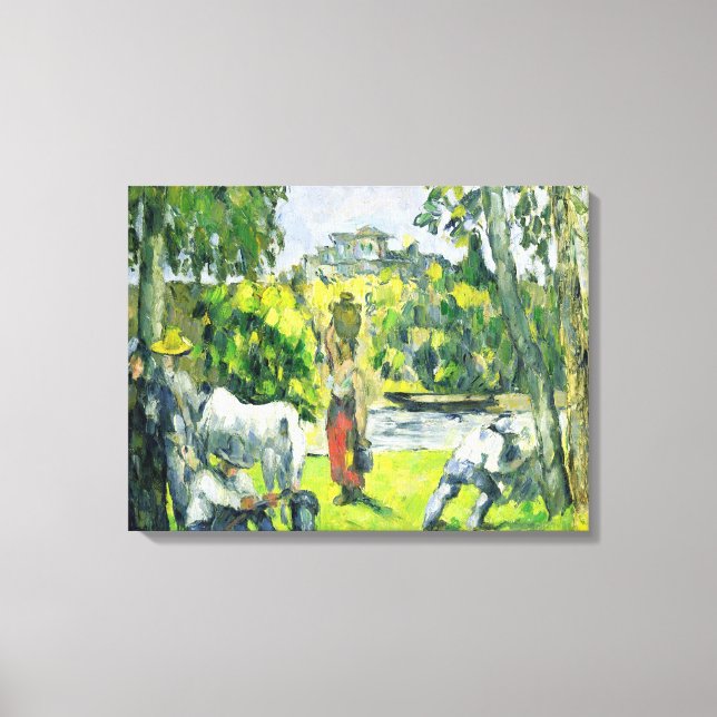 Toile La vie dans les champs, c.1875 (huile sur toile) (Recto)