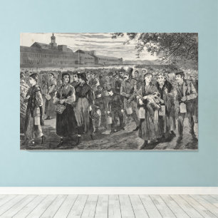 Toile La vie dans les usines de Nouvelle-Angleterre