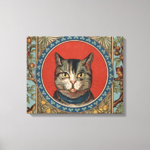 Toile La vie de chat vintage pour chat classique victori