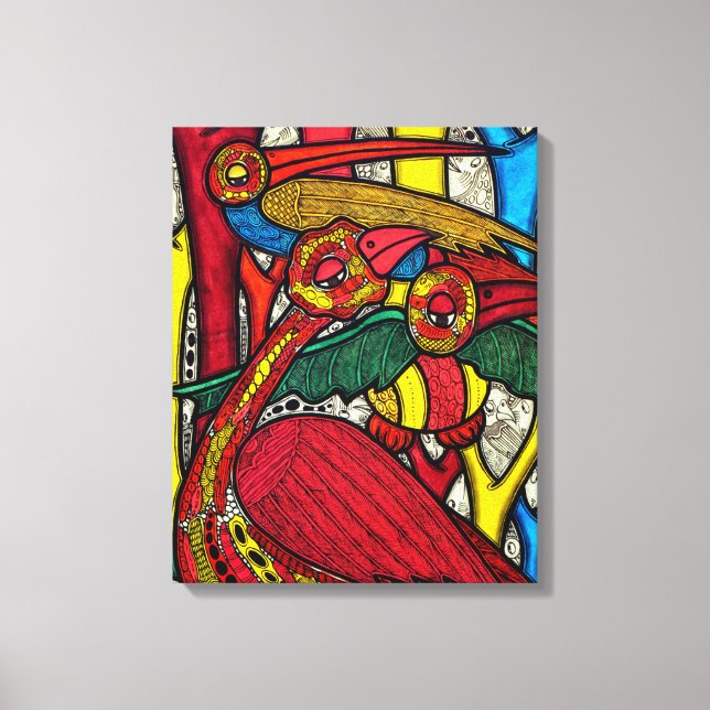 Toile La vie des oiseaux 2013 (Recto)