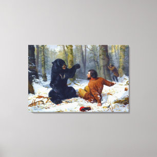 Toile La vie d'un chasseur Une situation serrée Arthur